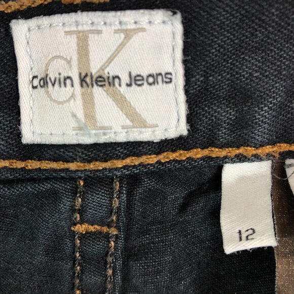 Calvin Klein Bootcut Dark Wash Jeans Size 12 - Picture 3 of 6